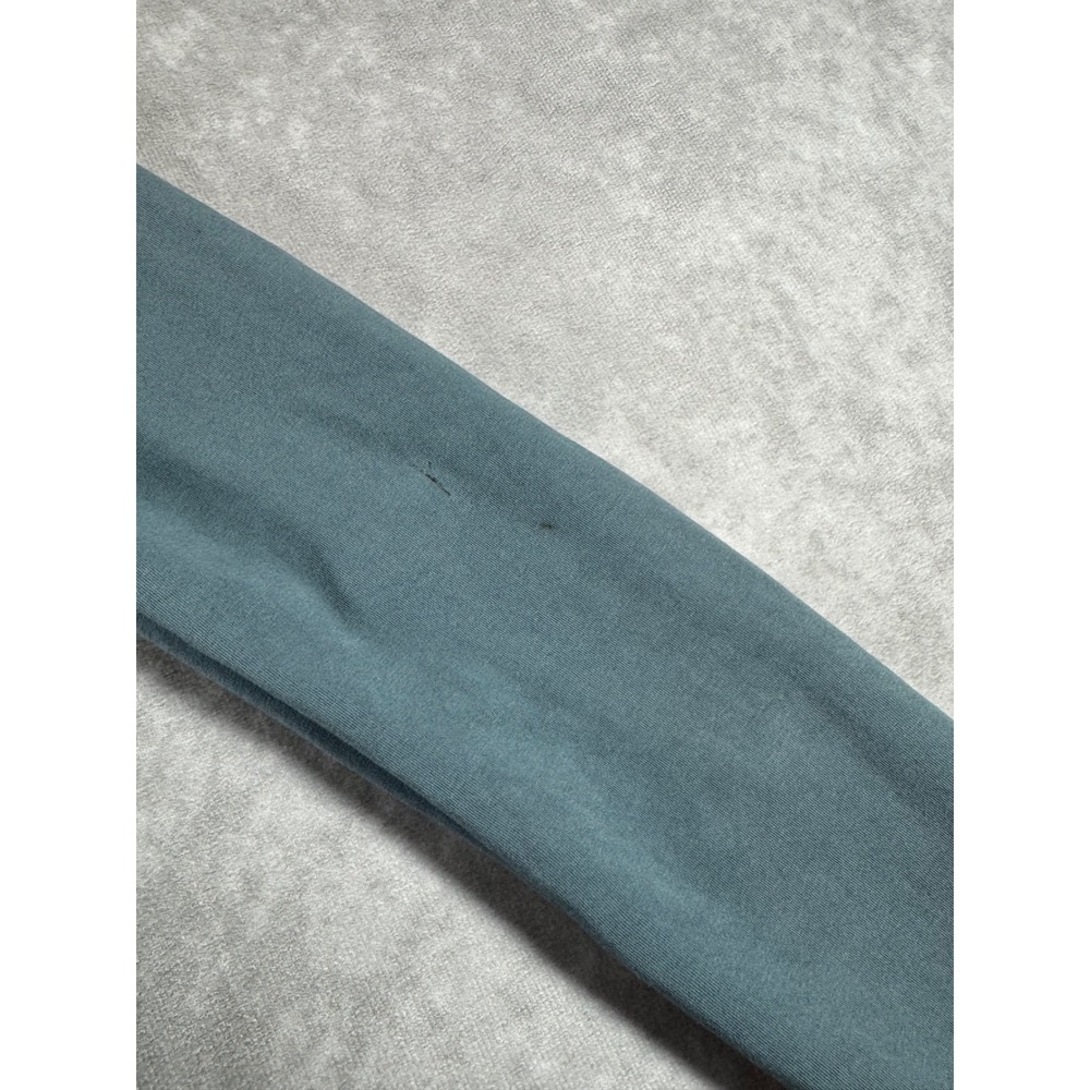 Zara Womens Open Back Cutout Elbow Long Sleeve Top Blue Green XS S - Picture 4 of 5